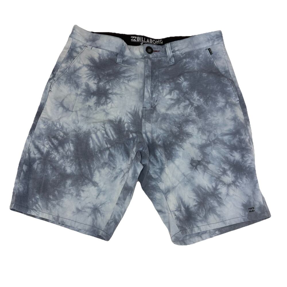 Billabong New Order Submersibles‎ Hybrid Men's Shorts Sz 31 Chino Tie Dye Gray